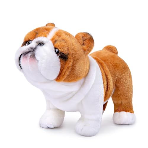 Kuscheltier Bulldogge Superweich Pillow Interessant Stofftier Hund Offizielles Plüschtier Begleiter Baby und Kinder Spielzeug Geschenk für Halloween Weihnachten Mädchen und Jungen - 28cm Gelb Kuscheltier Bulldogge Superweich Pillow Interessant Stofftier Hund Offizielles Plüschtier Begleiter Baby und Kinder Spielzeug Geschenk für Halloween Weihnachten Mädchen und Jungen - 28cm Gelb von Wonder Sprout