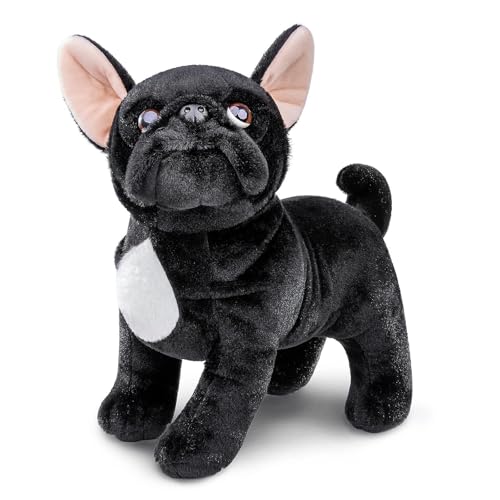 Kuscheltier Bulldogge Superweich Pillow Interessant Stofftier Hund Offizielles Plüschtier Begleiter Baby und Kinder Spielzeug Geschenk für Halloween Weihnachten Mädchen und Jungen - 28cm Schwarz Kuscheltier Bulldogge Superweich Pillow Interessant Stofftier Hund Offizielles Plüschtier Begleiter Baby und Kinder Spielzeug Geschenk für Halloween Weihnachten Mädchen und Jungen - 28cm Schwarz von Wonder Sprout
