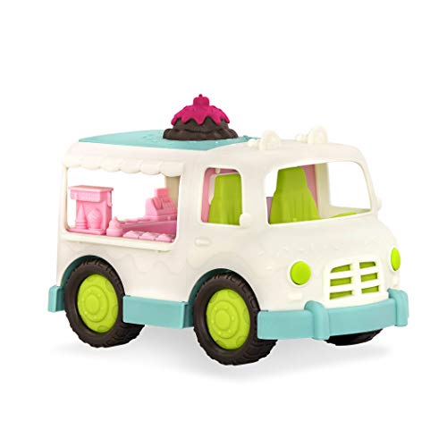 Wonder Wheels Großer Eiswagen 27 cm Kinder Auto Spielzeug Outdoor Sandkasten Sandspielzeug Fahrzeug für Mädchen und Jungen ab 1 Jahr VE1022Z von Battat