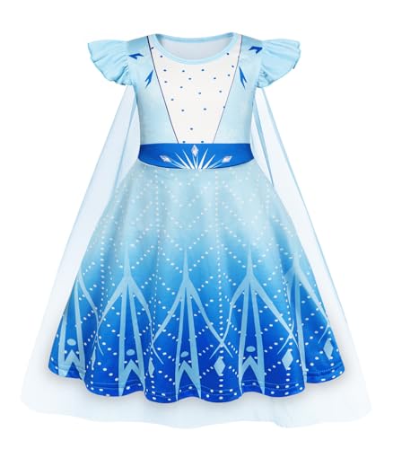WonderBabe - Mädchen Prinzessin Kleid Prinzessin Kostüme Cosplay Weihnachten Geburtstag Party Halloween Outfits mit langem Umhang Größe 1-2T WonderBabe - Mädchen Prinzessin Kleid Prinzessin Kostüme Cosplay Weihnachten Geburtstag Party Halloween Outfits mit langem Umhang Größe 1-2T von WonderBabe
