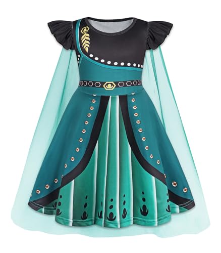 WonderBabe Mädchen Schneekönigin Prinzessin Kostüm Geburtstag Party Halloween Cosplay Weihnachtskleid mit weißem langem Umhang Größe 2-3 WonderBabe Mädchen Schneekönigin Prinzessin Kostüm Geburtstag Party Halloween Cosplay Weihnachtskleid mit weißem langem Umhang Größe 2-3 von WonderBabe