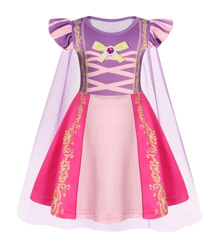 WonderBabe Rapunzel-Kleid für Mädchen, Prinzessinnen-Kostüm, Halloween, Weihnachten, Geburtstag, Party, Verkleiden für Kleinkinder, Mädchen, mit Umhang, Größe 1–2 Jahre WonderBabe Rapunzel-Kleid für Mädchen, Prinzessinnen-Kostüm, Halloween, Weihnachten, Geburtstag, Party, Verkleiden für Kleinkinder, Mädchen, mit Umhang, Größe 1–2 Jahre von WonderBabe