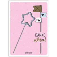 Dankeskarte mit Wunderkerze, Danke schön!, 11,5cm x 8,5cm Dankeskarte mit Wunderkerze, Danke schön!, 11,5cm x 8,5cm von Wondercandle
