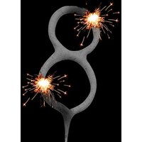 Wunderkerze Zahl 8, Dekoration zum 8. od. 80.Geburtstag, 18cm, 1 Stk Wunderkerze Zahl 8, Dekoration zum 8. od. 80.Geburtstag, 18cm, 1 Stk von Wondercandle