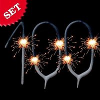 Wunderkerzen Set Zahl 100 Wunderkerzen Set Zahl 100 von Wondercandle