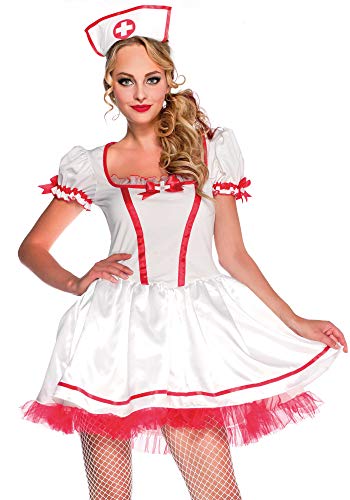 LegAvenue W40014 Kostüm, Damen, White, Red, L von LEG AVENUE