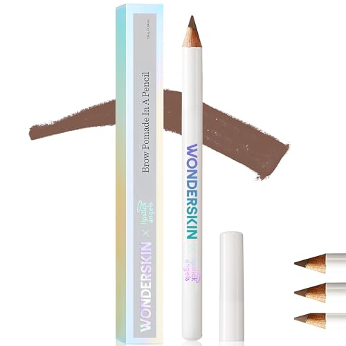 Wonderskin Augenbrauenstift – Anspitzbarer Augenbrauenstift Für Natürlich Aussehende Brauen, Braunes Augen-Make-Up, Langanhaltende Augenbrauenpomade (Brünett) von Wonderskin