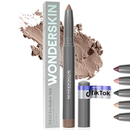 Wonderskin IYKYK Lidschattenstift – Langlebige Lidschattenstifte, Bewegungssicherer Und Wasserfester, Matter Lidschattenstift Mit Integriertem Spitzer (Mink) von Wonderskin