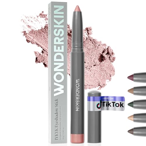 Wonderskin IYKYK Lidschattenstift – Langlebige Lidschattenstifte, Bruchfester Und Wasserfester, Schimmernder Lidschattenstift Mit Integriertem Spitzer (Rosa Quartz) von Wonderskin