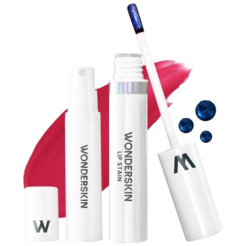 Wonderskin Wonder Blading Lip Stain Peel Off And Reveal Kit – Langlebige, Wasserfeste Rosa Lippentönung, Übertragungssicheres Kit Mit Natürlichen Make-Up-Flecken (First Kiss) von Wonderskin