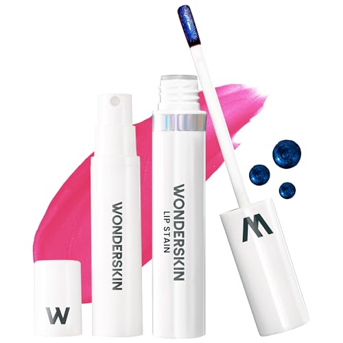 Wonderskin Wonder Blading Lip Stain Peel Off And Reveal Kit – Langlebige, Wasserfeste Rosa Lippentönung, Übertragungssicheres Kit Mit Natürlichen Make-Up-Flecken (Neon Rose) von Wonderskin