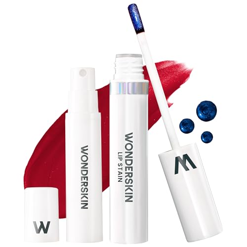Wonderskin Wonder Blading Lip Stain Peel Off And Reveal Kit – Langlebige, Wasserfeste Rote Lippentönung, Übertragungssicheres Kit Für Natürliche Make-Up-Flecken (Divine) von Wonderskin