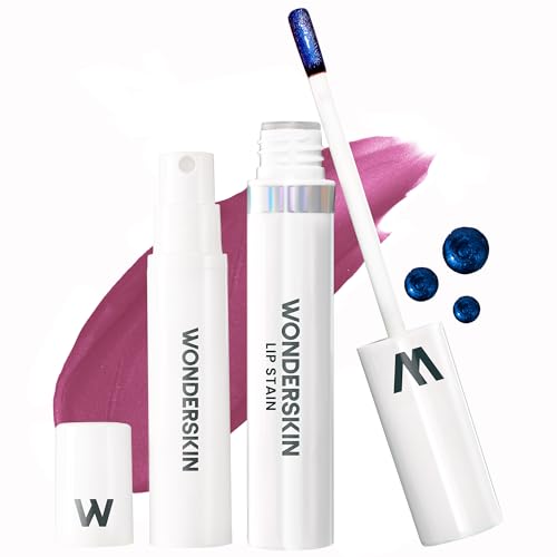 Wonderskin Wonder Blading Lip Stain Peel Off And Reveal Kit – Langlebiger, Wasserfester Nude-Lippenfarbton, Übertragungssicheres Kit Mit Natürlichen Make-Up-Flecken (Bella) von Wonderskin