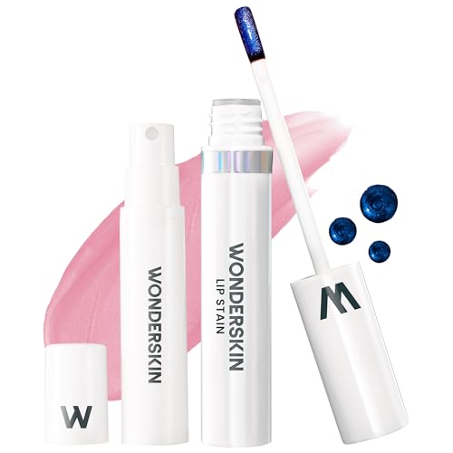 Wonderskin Wonder Blading Lip Stain Peel Off And Reveal Kit - Tinta Per Labbra Rosa Impermeabile, A Lunga Durata, Kit Per Macchie Di Trucco Naturale A Prova Di Trasferimento (Beautiful) von Wonderskin