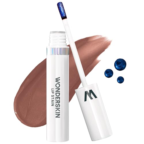 Wonderskin Wonder Blading Lip Stain Peel Off Masque – Langlebige, Wasserfeste Und Übertragungssichere Braune Lippentönung, Mattes Finish, Peel Off Makeup (Hush Masque) von Wonderskin