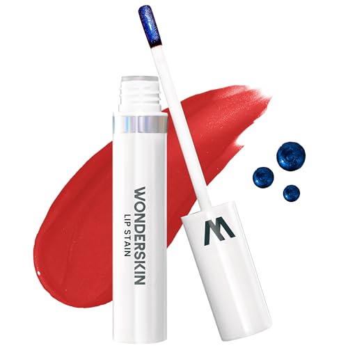 Wonderskin Wonder Blading Lip Stain Peel Off Masque – Langlebige, Wasserfeste Und Übertragungssichere Rote Lippentönung, Mattes Finish, Peel Off Makeup (Hayley Masque) von Wonderskin