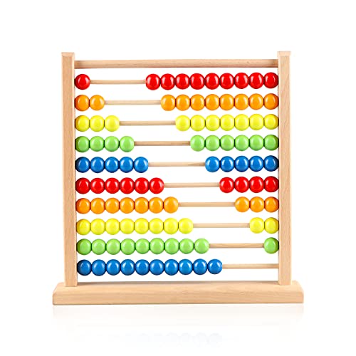 Wondertoys Holz Abakus Mathematik Spiele mit 100 Perlen für Kinder von Wondertoys