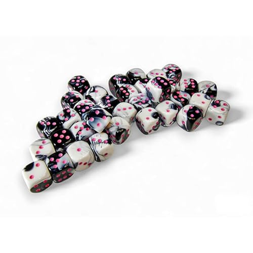Chessex Zwillingswürfel mit rosa Pipes, D6, 12 mm, 36 Stück Chessex Zwillingswürfel mit rosa Pipes, D6, 12 mm, 36 Stück von Wondertrail