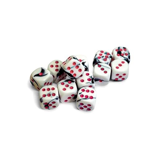 Chessex Zwillingswürfel mit rosa Pipes, D6, 16 mm, 12 Stück, Schwarz und Weiß Chessex Zwillingswürfel mit rosa Pipes, D6, 16 mm, 12 Stück, Schwarz und Weiß von Wondertrail