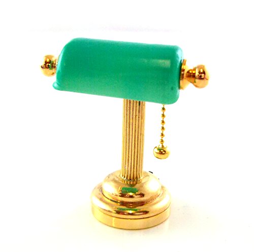 Wonham Puppenhaus Miniatur 1:12 Maßstab Beleuchtung Grün Schreibtischlampe von Melody Jane