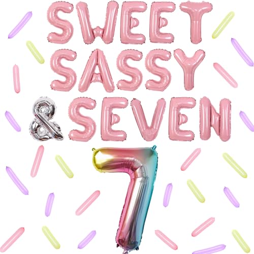 Wonmelody Donut 7. Geburtstag Party Dekor Sweet Sassy und sieben Geburtstag Ballon Banner Donut Thema Pastell Ballons Nummer 7 Ballon Pastell Konfetti für Sommer Eiscreme Wonmelody Donut 7. Geburtstag Party Dekor Sweet Sassy und sieben Geburtstag Ballon Banner Donut Thema Pastell Ballons Nummer 7 Ballon Pastell Konfetti für Sommer Eiscreme von Wonmelody