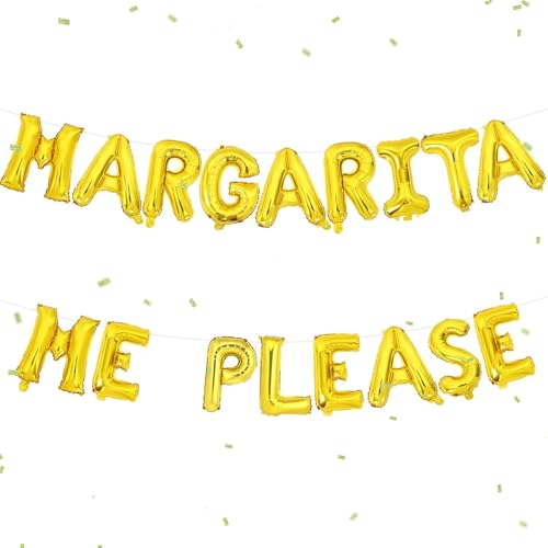 Wonmelody Martini Geburtstagsparty-Dekorationen Margarita Me Please Ballonbanner Margaritas mit meinen Senoritas Dekor Mexikanische Fiesta Banner Cinco De Mayo Taco Bar Dekor für eine Tini Bit ältere von Wonmelody