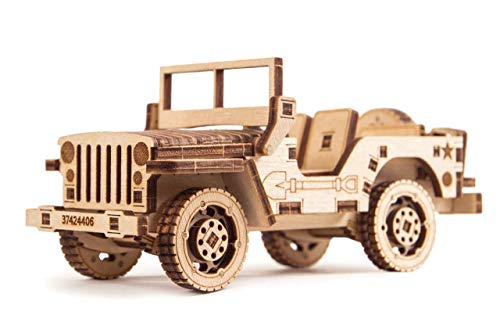 Wood Trick Holz Modell Kit - Jeep - 3D-Holzbausatz von Wood Trick