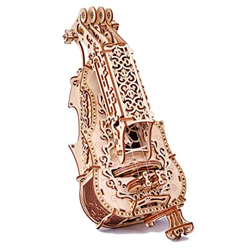 Wood Trick Lyra da Vinci 3D-Holzpuzzle für Erwachsene und Kinder - Hurdy Gurdy Kit Musikinstrument - Holzmodell-Kit Wood Trick Lyra da Vinci 3D-Holzpuzzle für Erwachsene und Kinder - Hurdy Gurdy Kit Musikinstrument - Holzmodell-Kit von Wood Trick