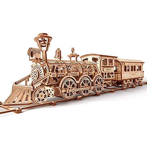 Wood Trick Holzspielzeugzug Set mit Eisenbahn - Mechanisches Modellbausatz für Lokomotivzugspielzeug - 3D-Holzpuzzle, Denksport für Erwachsene und Kinder, Bestes DIY-Spielzeug Wood Trick Holzspielzeugzug Set mit Eisenbahn - Mechanisches Modellbausatz für Lokomotivzugspielzeug - 3D-Holzpuzzle, Denksport für Erwachsene und Kinder, Bestes DIY-Spielzeug von Wood Trick