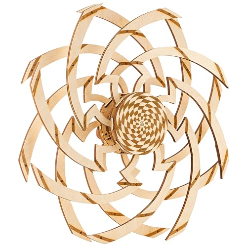 Wood Trick Hypnotic Vortex kinetische optische Täuschung, 3D-Holzpuzzles für Erwachsene und Kinder zum Bauen – 50,8 x 50,8 cm – Holzmodelle, Ingenieur-DIY-Projekt, mechanische 3D-Puzzles, Wood Trick Hypnotic Vortex kinetische optische Täuschung, 3D-Holzpuzzles für Erwachsene und Kinder zum Bauen – 50,8 x 50,8 cm – Holzmodelle, Ingenieur-DIY-Projekt, mechanische 3D-Puzzles, von Wood Trick