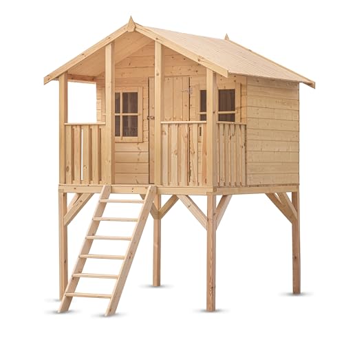 Wood & Play Borys Kinderspielhaus - DIY Einfacher Zusammenbau - Sichere, robuste und langlebige Konstruktion - Holz - Unbedenkliches, nachwachsendes Material - 180 x 190 cm Wood & Play Borys Kinderspielhaus - DIY Einfacher Zusammenbau - Sichere, robuste und langlebige Konstruktion - Holz - Unbedenkliches, nachwachsendes Material - 180 x 190 cm von Wood & Play