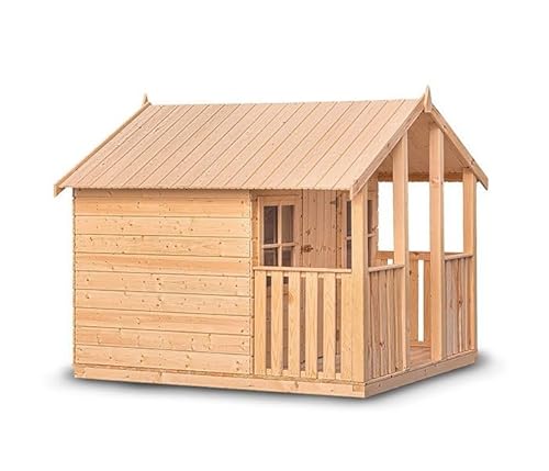Wood&Play Oliwia Holzspielhaus für Kinder - Langlebiges getrocknetes Holz, 2 Fenster, verschließbare Tür, sicherer Spielbereich Wood&Play Oliwia Holzspielhaus für Kinder - Langlebiges getrocknetes Holz, 2 Fenster, verschließbare Tür, sicherer Spielbereich von Wood & Play
