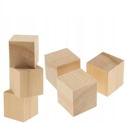 Wooden World 5 x Würfel aus Holz mit einfachen Würfeln Würfelwürfel Blank Plain Unlaint Wood Six Sided 30 mm Wooden World 5 x Würfel aus Holz mit einfachen Würfeln Würfelwürfel Blank Plain Unlaint Wood Six Sided 30 mm von Wooden World