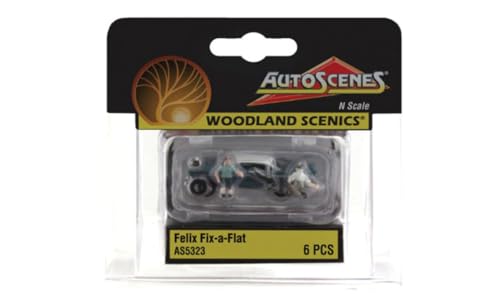 Woodland Scenics 5323 AS5323 Pkw Reifenpanne Reifenwechsel Figuren Spur N 1:160 fix a Flat Woodland Scenics 5323 AS5323 Pkw Reifenpanne Reifenwechsel Figuren Spur N 1:160 fix a Flat von Woodland Scenics