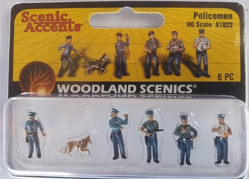 Woodland Scenics A1822 US-Polizei Polizisten Polizeihund Figuren Spur H0 HO 1:87 Policemen Woodland Scenics A1822 US-Polizei Polizisten Polizeihund Figuren Spur H0 HO 1:87 Policemen von Woodland Scenics