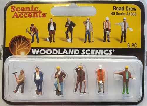 Woodland Scenics A1850 Strassenbauarbeiter Schaufel Hacke Presslufthammer Figuren Spur H0 HO 1:87 Road Crew Woodland Scenics A1850 Strassenbauarbeiter Schaufel Hacke Presslufthammer Figuren Spur H0 HO 1:87 Road Crew von Woodland Scenics