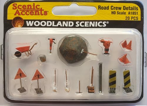 Woodland Scenics A1851 Baustelle Geräte Absicherung Werkzeuge Presslufthammer Spur H0 HO 1:87 Road Crew Details Woodland Scenics A1851 Baustelle Geräte Absicherung Werkzeuge Presslufthammer Spur H0 HO 1:87 Road Crew Details von Woodland Scenics