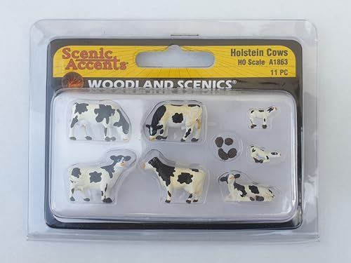 Woodland Scenics A1863 Holsteiner Kühe Kälber Kuhfladen Holstein Cows Figuren Spur H0 HO 1:87 Woodland Scenics A1863 Holsteiner Kühe Kälber Kuhfladen Holstein Cows Figuren Spur H0 HO 1:87 von Woodland Scenics