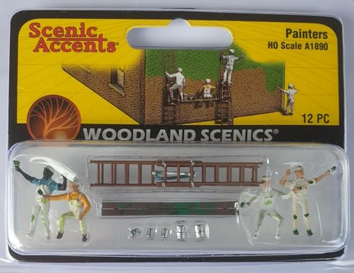 Woodland Scenics A1890 Maler Malerfirma Malerleitern Malergerüst Fassade anmalen Figuren Painters Spur H0 HO 1:87 Woodland Scenics A1890 Maler Malerfirma Malerleitern Malergerüst Fassade anmalen Figuren Painters Spur H0 HO 1:87 von Woodland Scenics