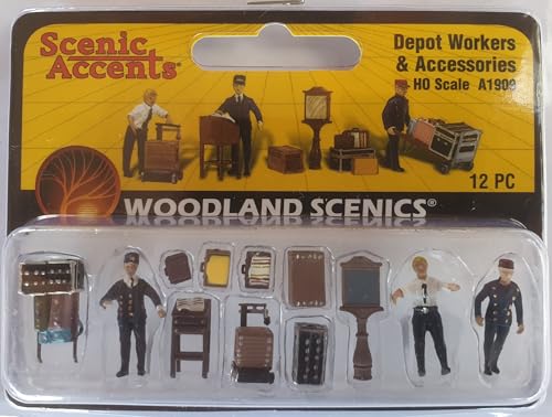 Woodland Scenics A1909 Gepäckträger Lagerarbeiter Koffer Karre Figuren Spur H0 HO 1:87 Depot Workers A1909 Woodland Scenics A1909 Gepäckträger Lagerarbeiter Koffer Karre Figuren Spur H0 HO 1:87 Depot Workers A1909 von Woodland Scenics