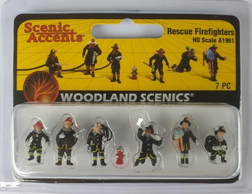 Woodland Scenics A1961 US-Feuerwehr im Einsatz Rettungseinsatz Figuren Spur H0 HO 1:87 Rescue Firefighters Woodland Scenics A1961 US-Feuerwehr im Einsatz Rettungseinsatz Figuren Spur H0 HO 1:87 Rescue Firefighters von Woodland Scenics