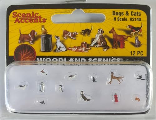 Woodland Scenics A2140 Hunde Katzen Hydrant Mülltonne Figuren Spur N 1:160 Dogs and Cats Woodland Scenics A2140 Hunde Katzen Hydrant Mülltonne Figuren Spur N 1:160 Dogs and Cats von Woodland Scenics