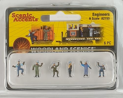 Woodland Scenics A2153 Lokführer Heizer Maschinist Fahrer Lokpersonal Figuren Spur N 1:160 Engineers Woodland Scenics A2153 Lokführer Heizer Maschinist Fahrer Lokpersonal Figuren Spur N 1:160 Engineers von Woodland Scenics