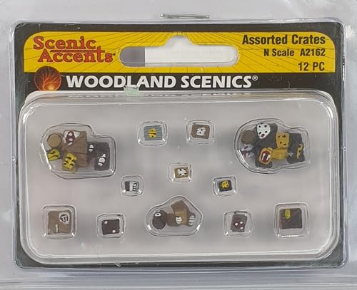 Woodland Scenics A2162 Ladegut Koffer Kisten Gepäck Rucksäcke Fässer Figuren Spur N 1:160 Assorted Crates Woodland Scenics A2162 Ladegut Koffer Kisten Gepäck Rucksäcke Fässer Figuren Spur N 1:160 Assorted Crates von Woodland Scenics