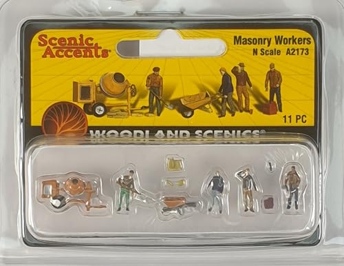 Woodland Scenics A2173 Hausbauer Maurer Zementmischer Schubkarre Figuren Spur N 1:160 Masonary Workers Woodland Scenics A2173 Hausbauer Maurer Zementmischer Schubkarre Figuren Spur N 1:160 Masonary Workers von Woodland Scenics