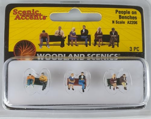 Woodland Scenics A2206 Menschen auf Bänken sitzend Figuren Spur N 1:160 People on Benches Woodland Scenics A2206 Menschen auf Bänken sitzend Figuren Spur N 1:160 People on Benches von Woodland Scenics