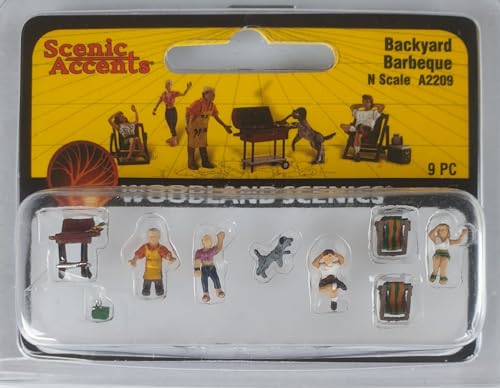 Woodland Scenics A2209 Grillen im Garten Hund klaut Wurst Figuren Spur N 1:160 Backyard Barbeque von Woodland Scenics