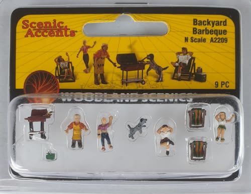 Woodland Scenics A2209 Grillen im Garten Hund klaut Wurst Figuren Spur N 1:160 Backyard Barbeque von Woodland Scenics