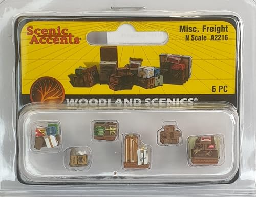 Woodland Scenics A2216 Ladegut Verschiedene Kisten Koffer Ladung Figuren Spur N 1:160 Misc. Freight Woodland Scenics A2216 Ladegut Verschiedene Kisten Koffer Ladung Figuren Spur N 1:160 Misc. Freight von Woodland Scenics