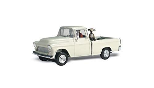 Woodland Scenics AS5521 kleiner Lkw PickUp Farmfahrzeug beige mit Fahrer Hund auf Ladefläche Hall & Duke für Diorama Spur HO H0 1:87 von Woodland Scenics